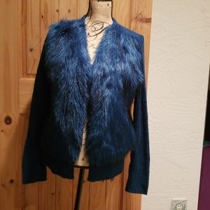 Sweater, turquoise type color